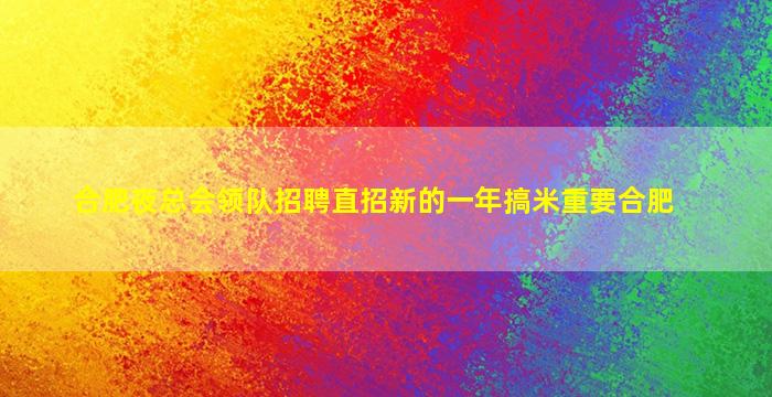 合肥夜总会领队招聘直招新的一年搞米重要合肥